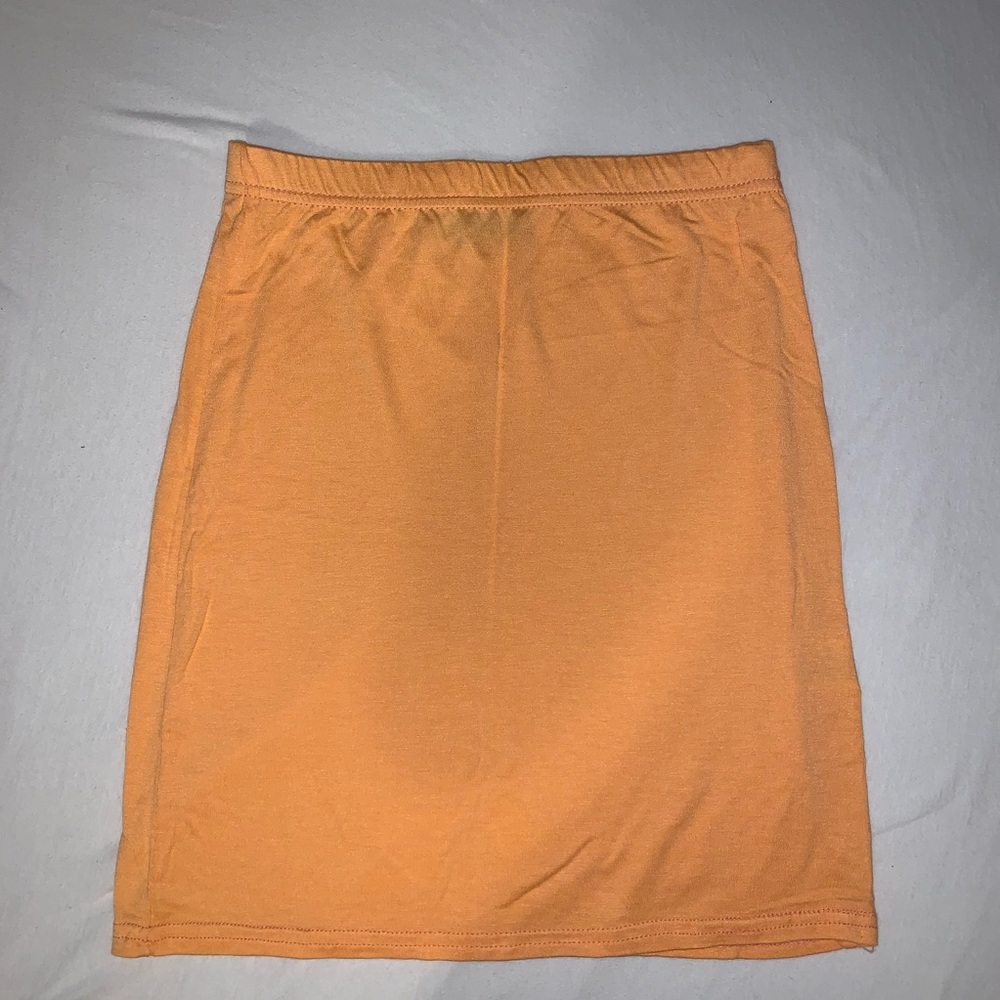 Orange Mini Skirt